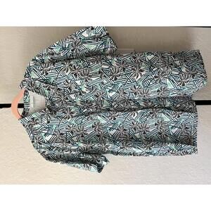 Columbia Tropical Print Short Sleeve Shirt - Large